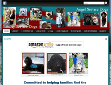 Tablet Screenshot of angelservicedogs.org